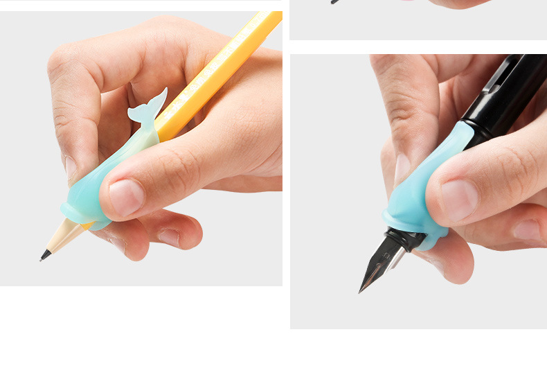 握笔神器 握笔器 矫正儿童小鱼海豚拿抓笔纠写字姿势套铅笔五指套