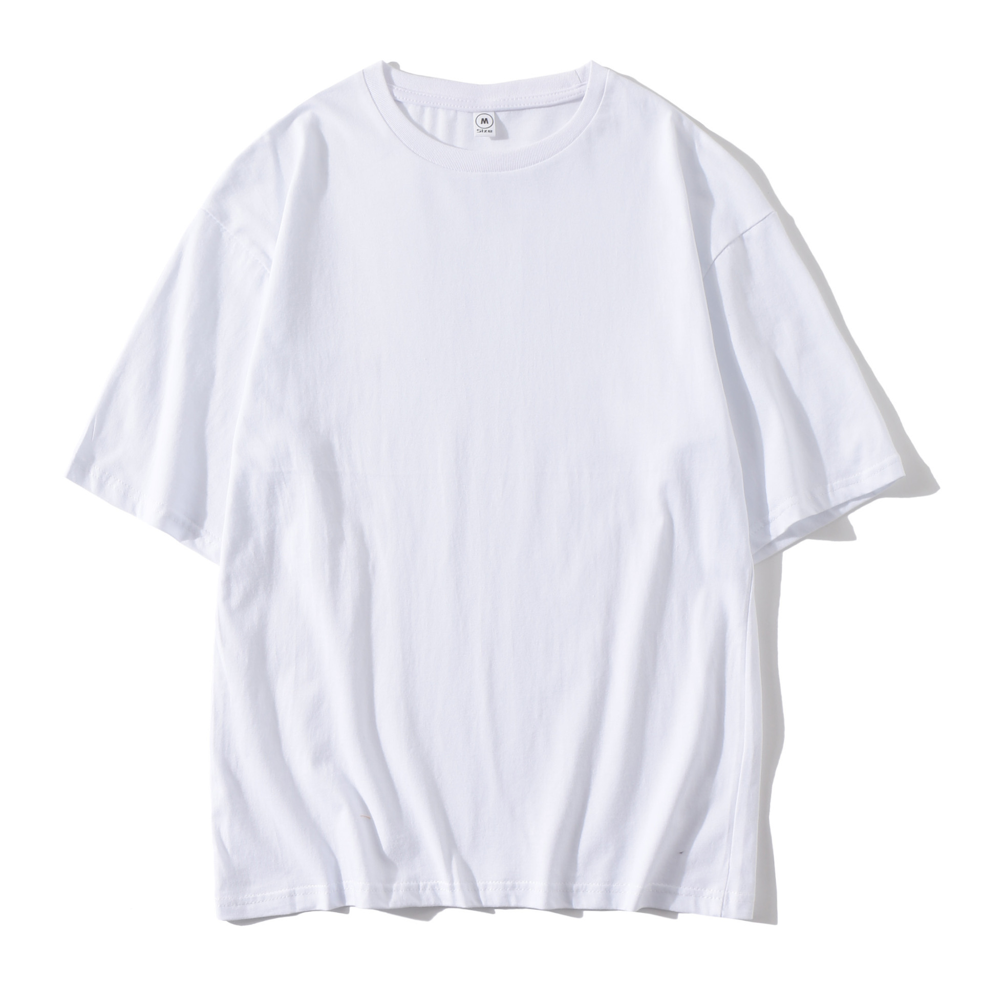 情侣短袖来图定制定做t恤中袖落肩半袖印图片logo字diy衣服装班服