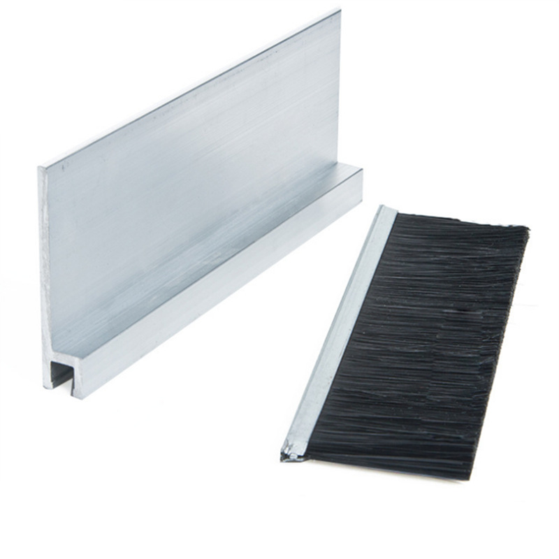 深圳毛刷加工厂按客户要求定做旋转门防尘密封条刷工业铁皮条刷