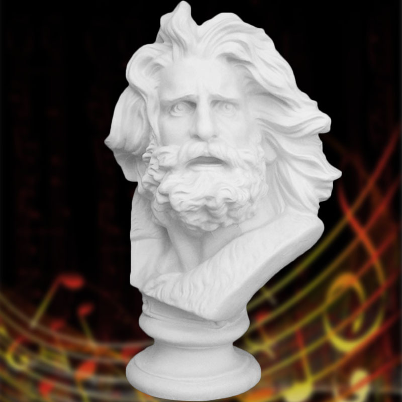 艺伯乐马赛曲石膏像62cm 人物头像素描教具雕塑摆件模型雕像装饰