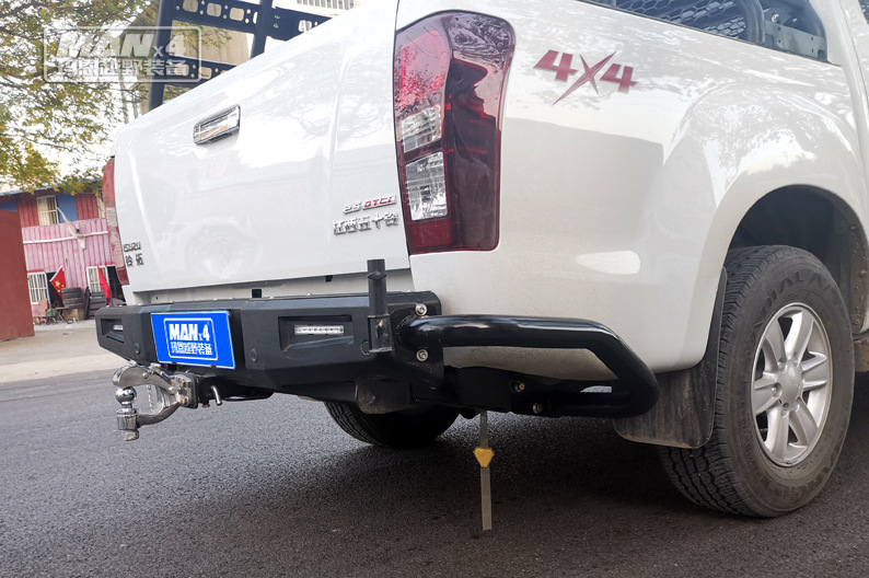 五十铃d-max 瑞迈 铃拓皮卡后杠 竞技杠 改装后护杠 防撞杠保险杠