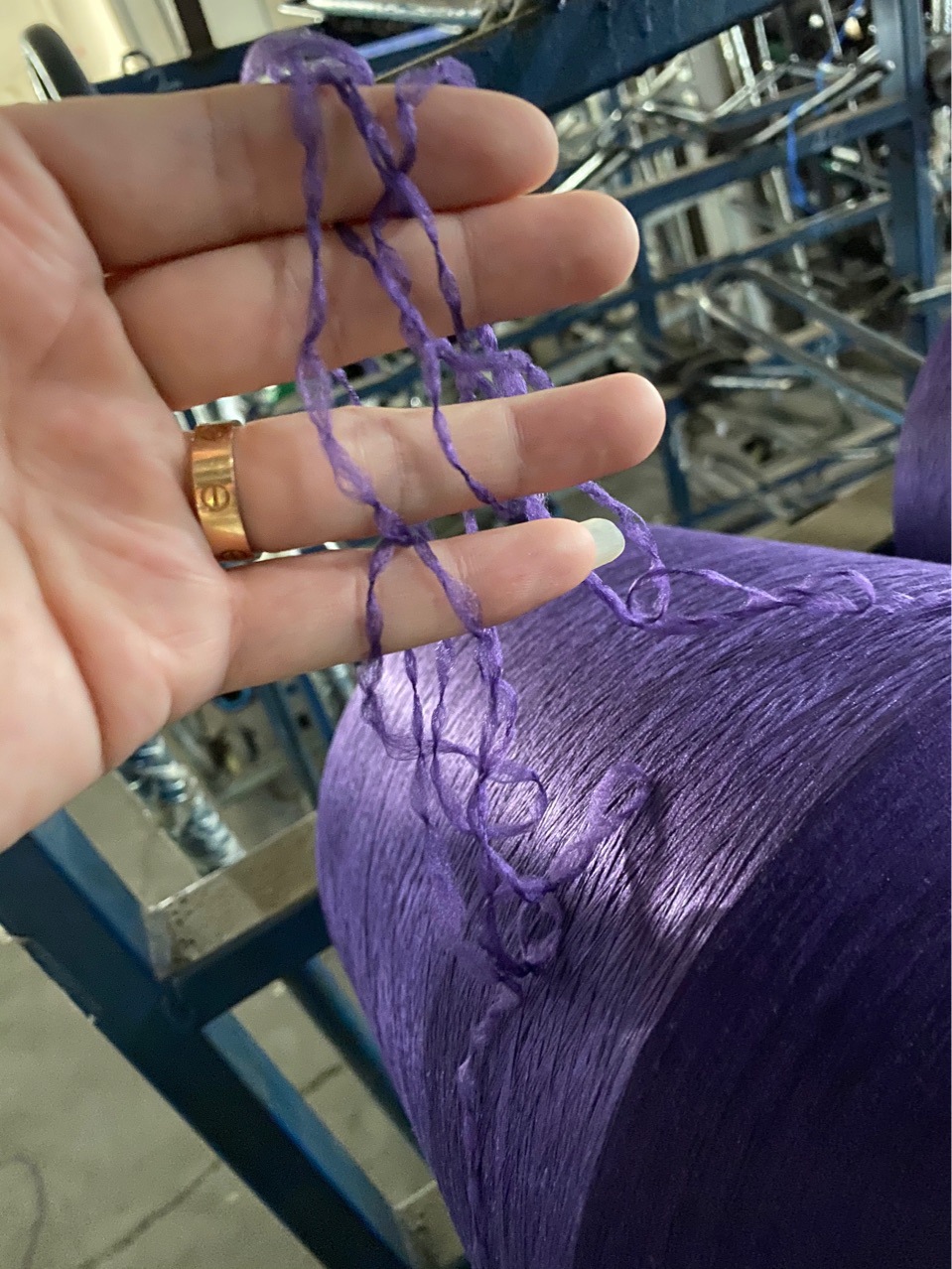 长期提供 dty 450d/144f 彩色网络丝 织布丝 染色丝 涤纶纤维低弹