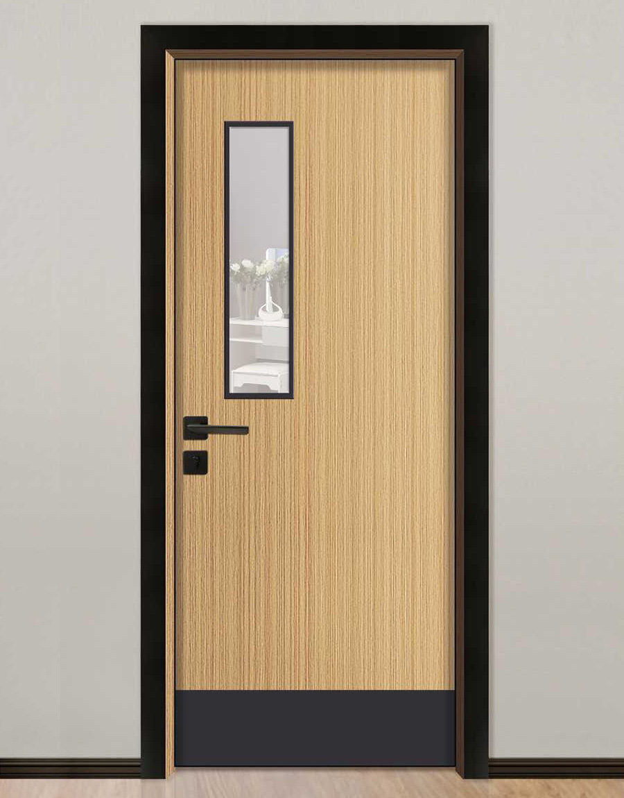 厂家直销铝木复合门 耐磨隔音简约办公室 医院配套铝合金生态门
