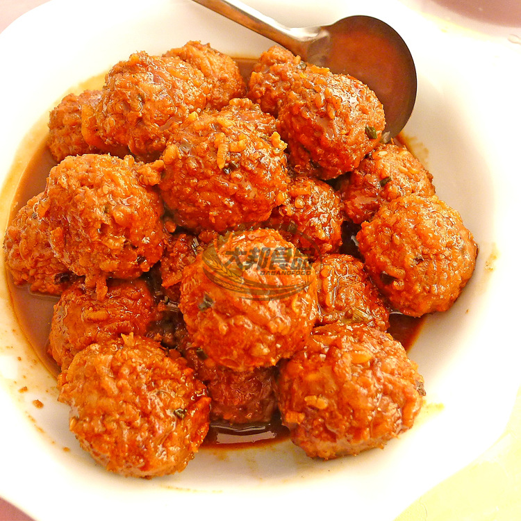 家乡肉圆肉丸子红烧狮子头猪肉丸酒店酒楼食材2kg/袋40粒宴席酒店
