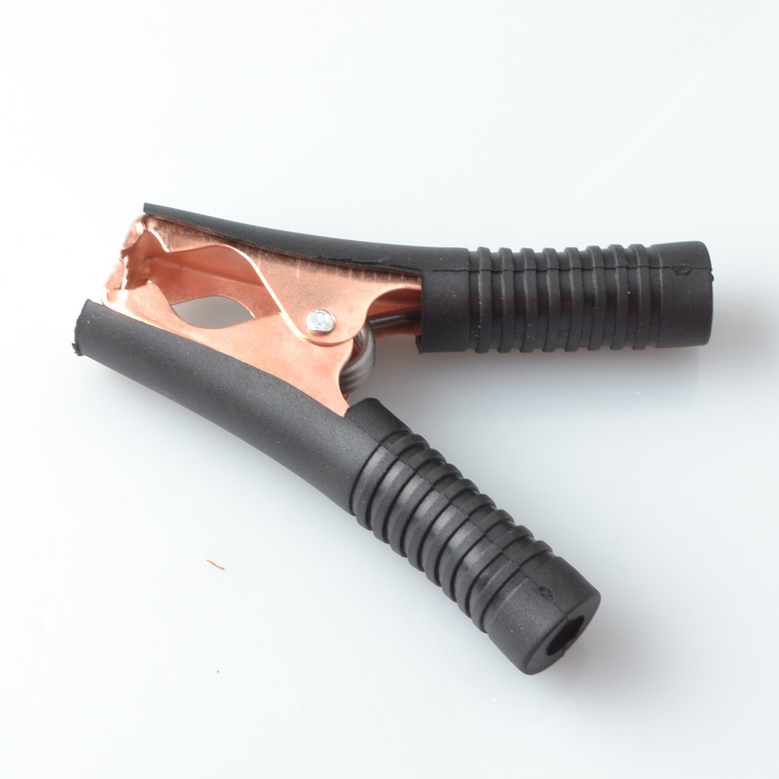 100a 鳄鱼夹护套电瓶电线夹电力测试夹子汽车搭火线夹