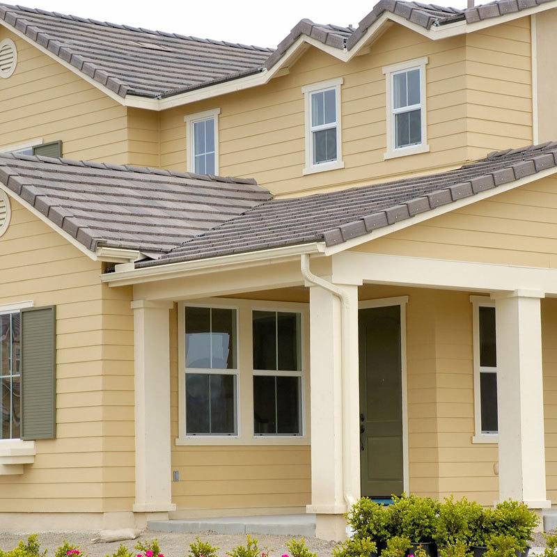 鸿舜白色外墙真石漆 建筑工程别墅外墙真石漆涂料