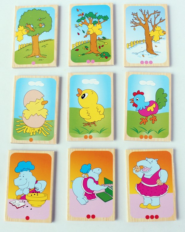 批发新款故事排序拼图盒/看图讲故事逻辑排序卡片拼图早教玩教具