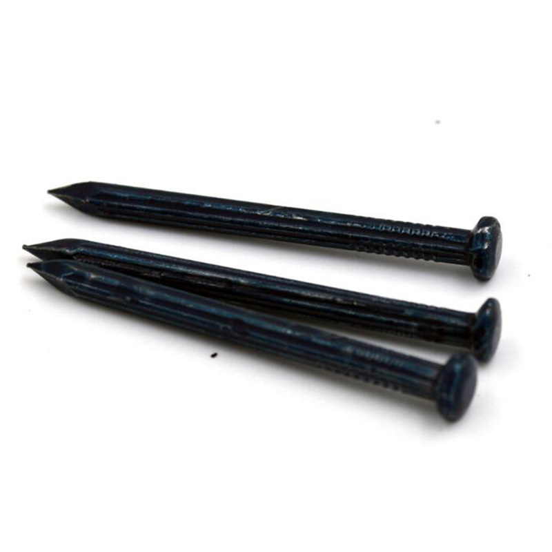 厂家直销 煮黑圆头水泥钉钢钉 直纹电镀水泥钉黑色沉头水泥钉批发