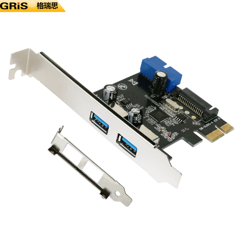 0 usb 转接卡19pin机箱前置面板电脑