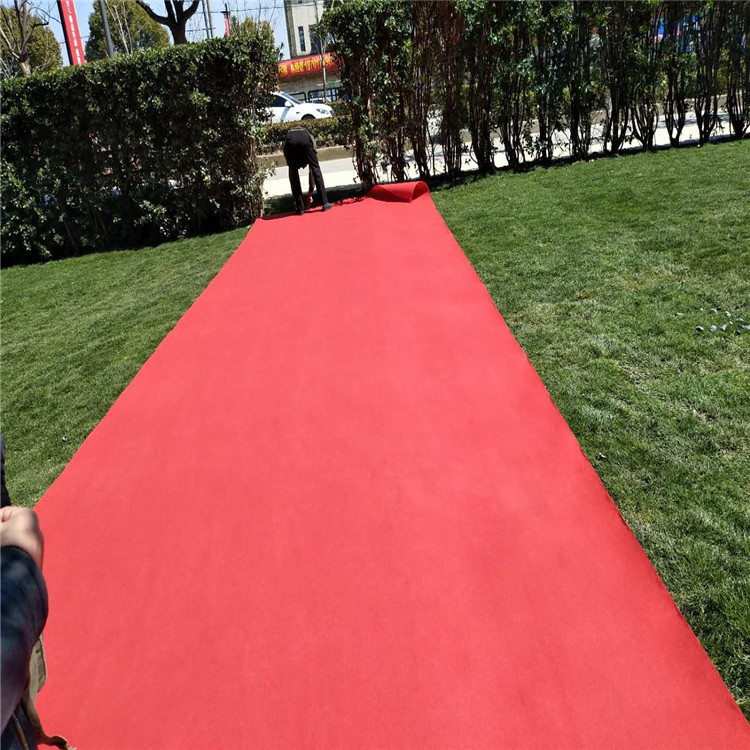 浅蓝色一次性婚庆地毯结婚舞台建博会服装展场地活动展厅展会地毯