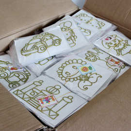 32k金边胶画 烤画批发 diy烤胶画 儿童美劳手工自作 地摊玩具