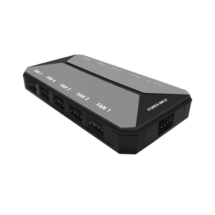 电脑机箱风扇集线器一拖十多风扇集线器