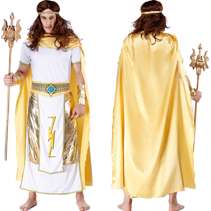 厂家 万圣节古埃及法老国王海王cos战神王子舞台装电影服装06154