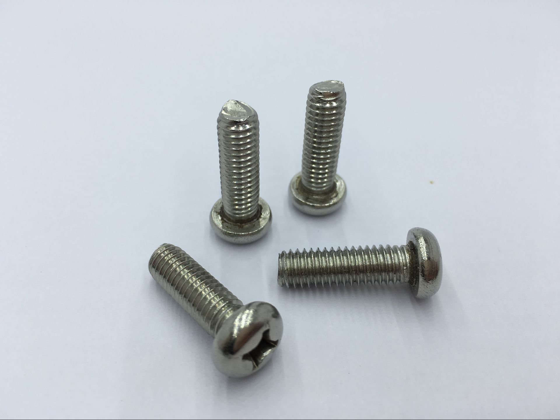 304不锈钢元头机丝 十字圆头/盘头机螺钉 pm 机制螺丝m3-m8