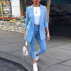 AliExpress WISH2019 new pattern Autumn Best Sellers Explosive money Women's wear Solid Cardigan Lapel Long sleeve suit coat AliExpress WISH2019 new pattern Autumn Best Sellers Explosive money Women's wear Solid Cardigan Lapel Long sleeve suit coat