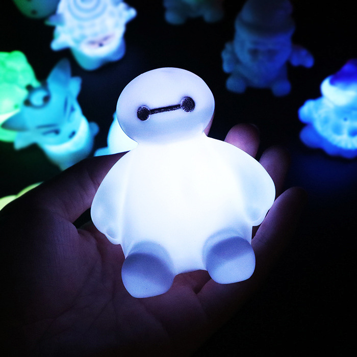 七彩led小夜灯儿童卡通发光玩具地摊夜市套圈夜光礼品义乌批发