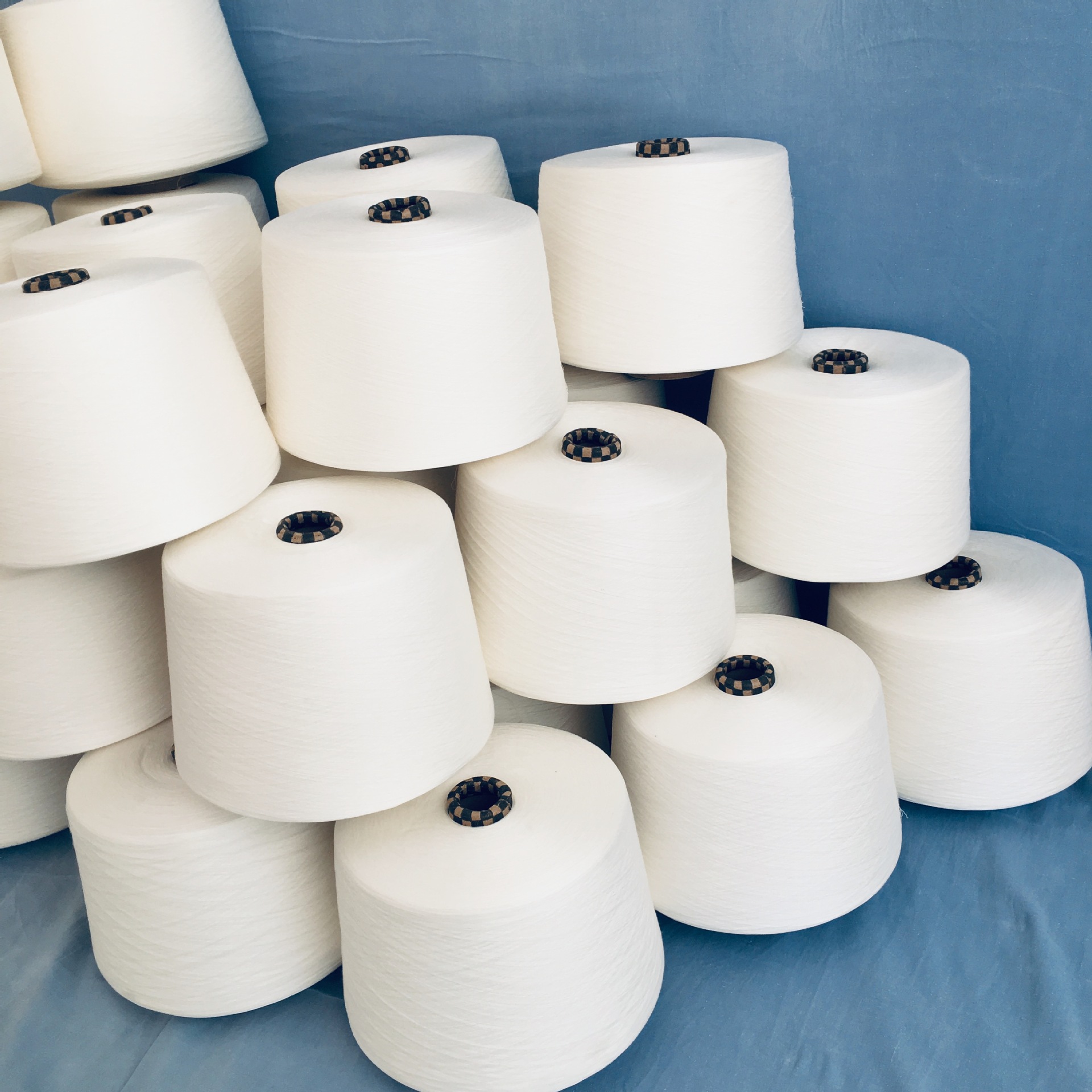 紧密纺精梳匹马棉纱120支含100%匹马长绒棉纱线120支包漂白染色