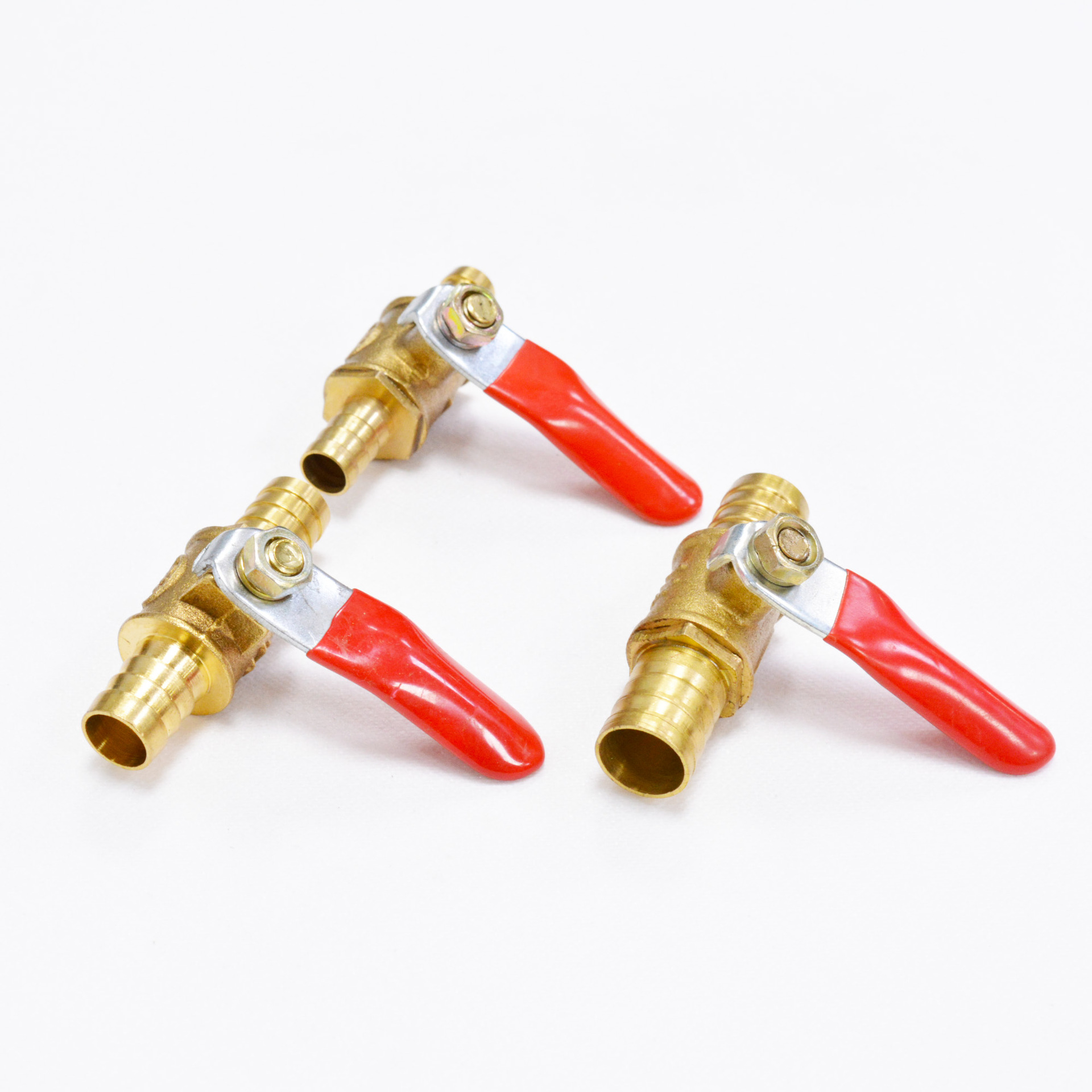 自产自销双插小球阀宝塔红柄黄铜迷你放气阀微型排气阀空压机配件