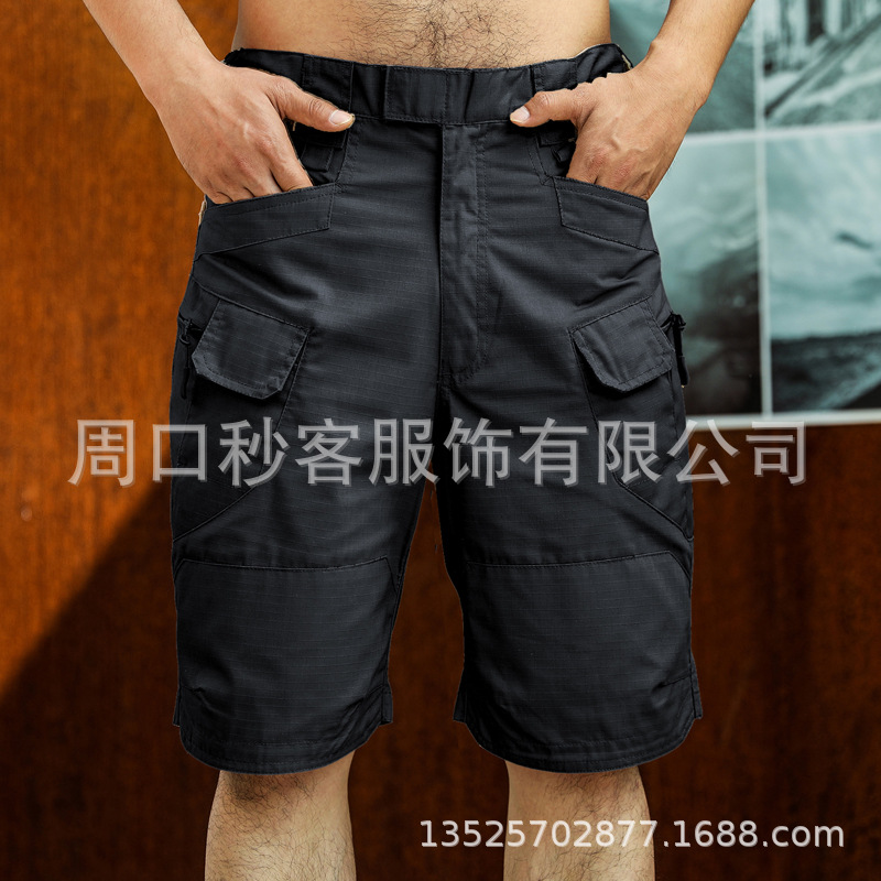 Best-Selling Ix7 City Tactic Shorts Outdoor Work Clothes Shorts Men's Tactical Pants Checked Cloth Fabric Self-Produced and Self-Sold