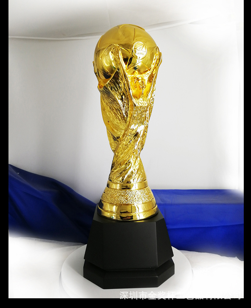 大力神杯 世界杯 足球杯合金金属体育赛事活动荣誉纪念奖杯定 制