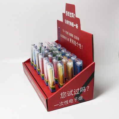 一次性电子烟展示架超市展会展架陈列盒小烟条状展架可摆放24支