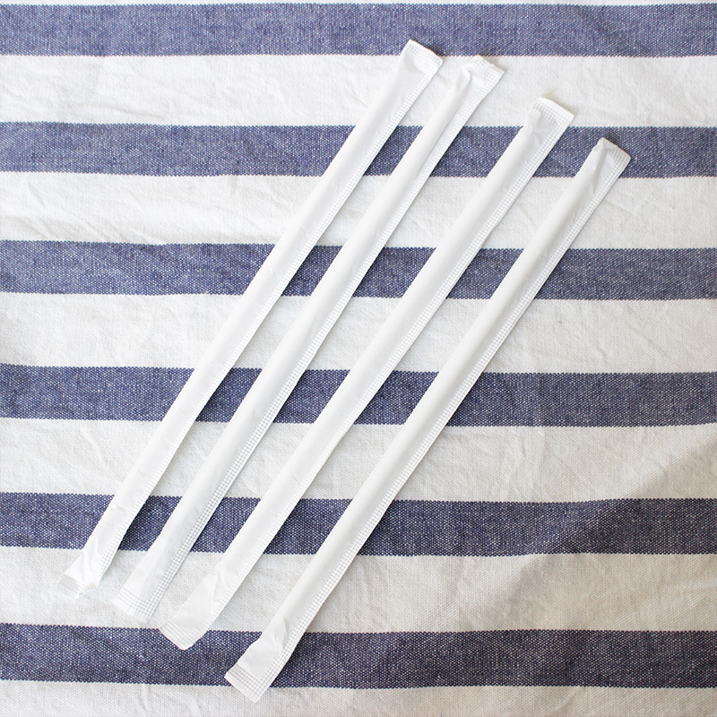 12mm珍珠奶茶吸管降解果汁奶昔派对独立单支包装 彩色纸吸管