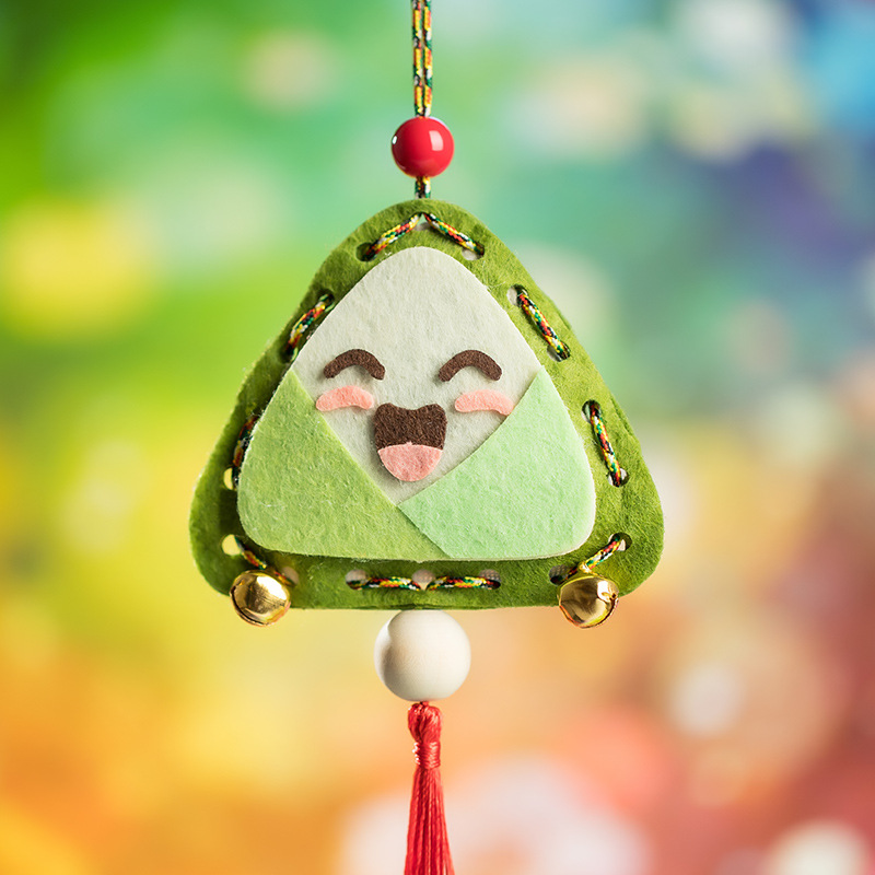 端午节手工diy材料包儿童幼儿园手工制作不织布粽子香包布艺挂