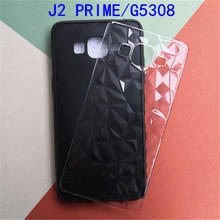 适用于三星J2PRIME二合一TPU+PC钻石纹玻璃壳滴胶贴皮手机壳素材