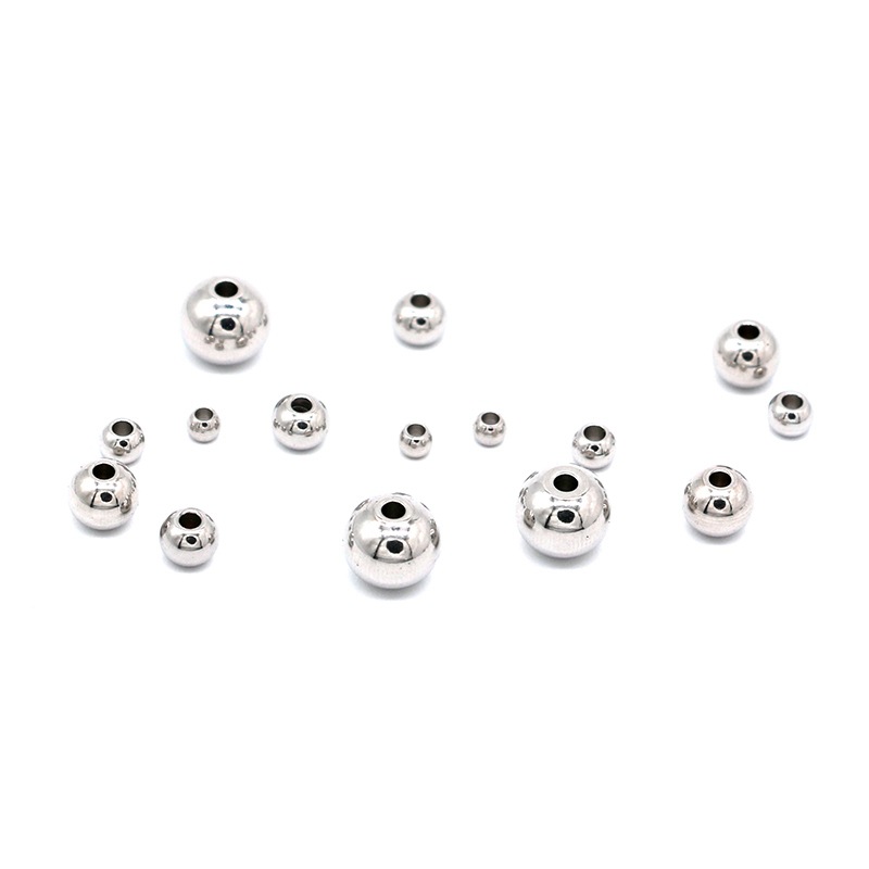不锈钢珠子3mm4mm5mm6mm8mmdiy手链项链手工珠子