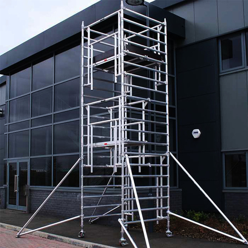 可多层搭建批发加厚镀锌脚手架门式梯形脚手架装修移动架子