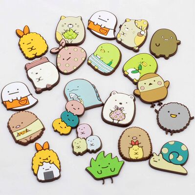 团子墙角生物卡通动漫款diy手工配件pvc手机壳装饰材料