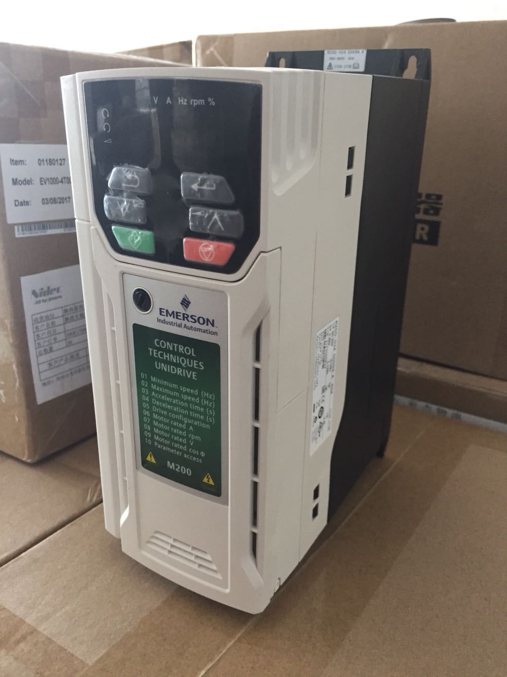 艾默生尼得科变频器ev20004t0075g0110p101自由通讯口