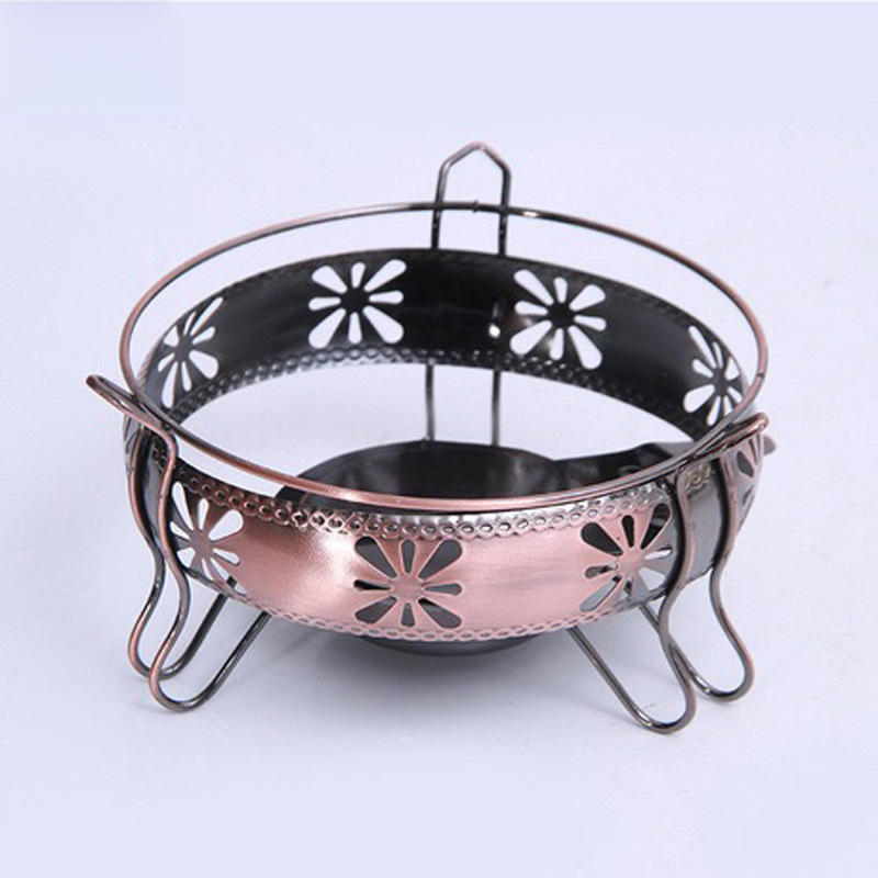 米字铁艺烧烤干锅架子 固体酒精炉家用便携不锈钢鼎炉可定制logo