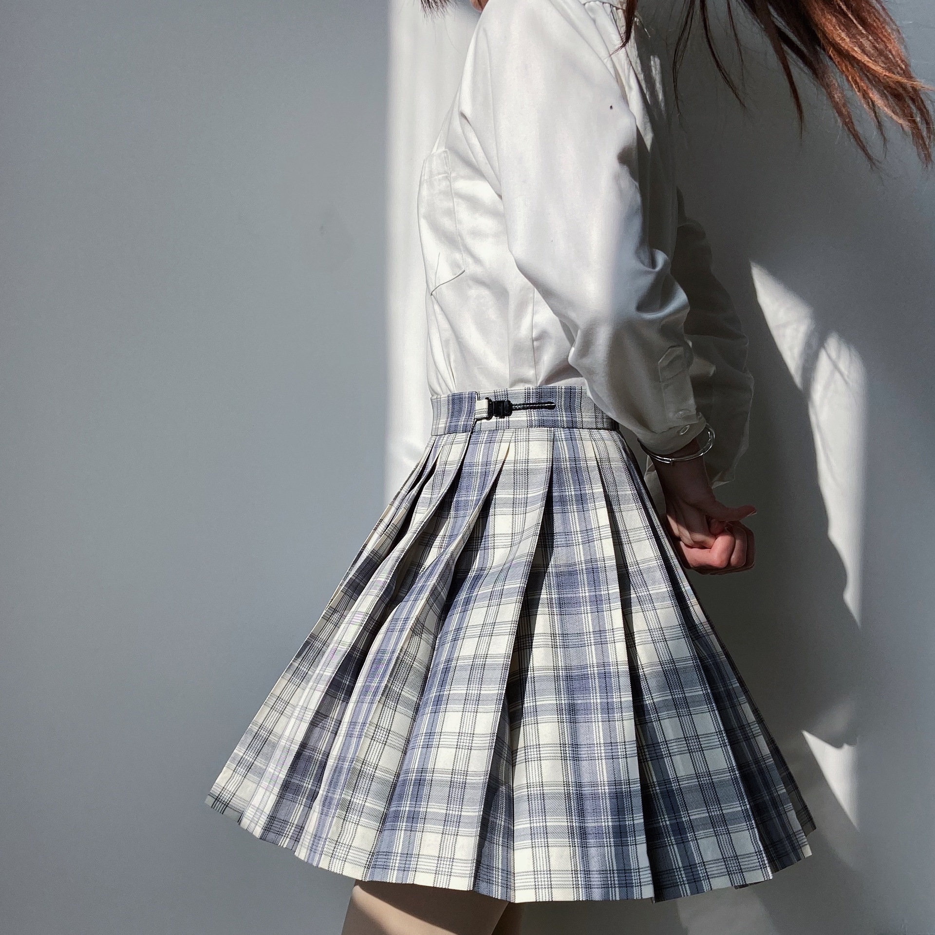 兔姬舍温柔一刀日系jk制服裙百褶裙短裙学生院风格子半身裙女秋冬