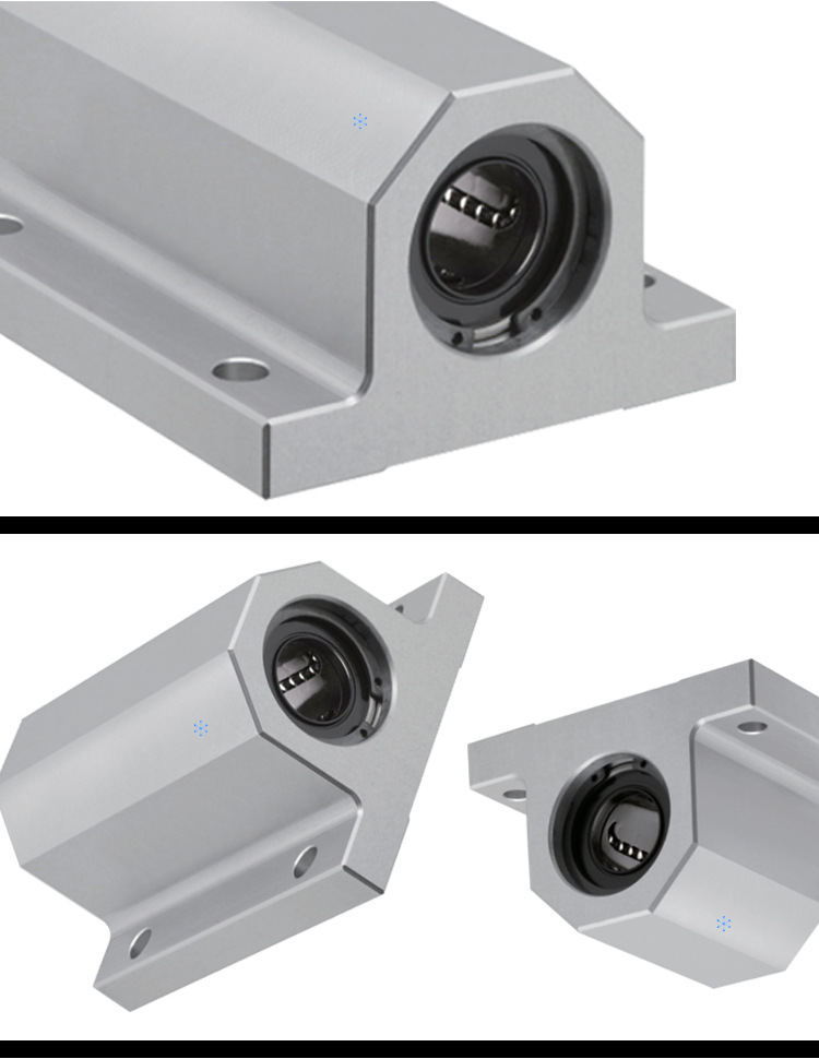 轴滑动型固定座lhgs12-15 20 25 直线轴承组件滑动型固定座配件