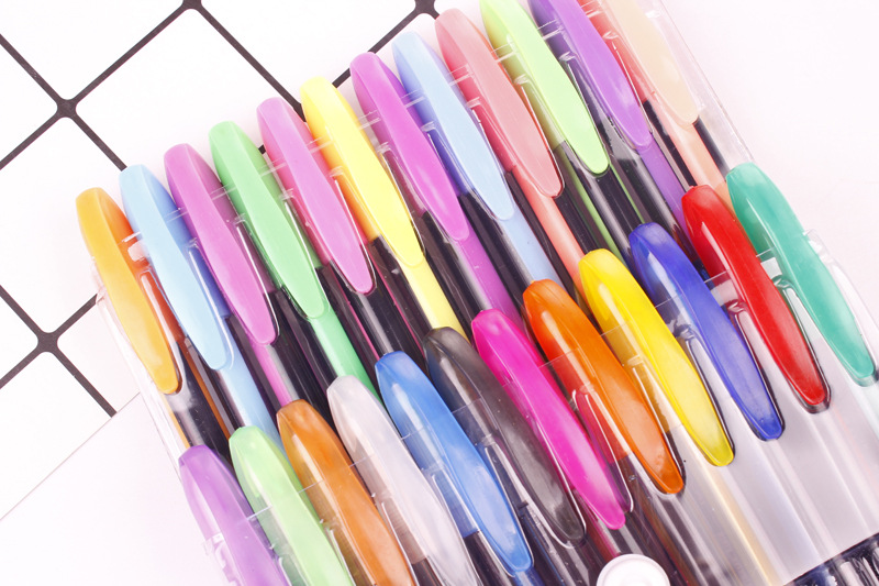 最炫6108 12色彩色荧光笔闪光笔 粉彩笔 金属笔组合套装 彩色笔