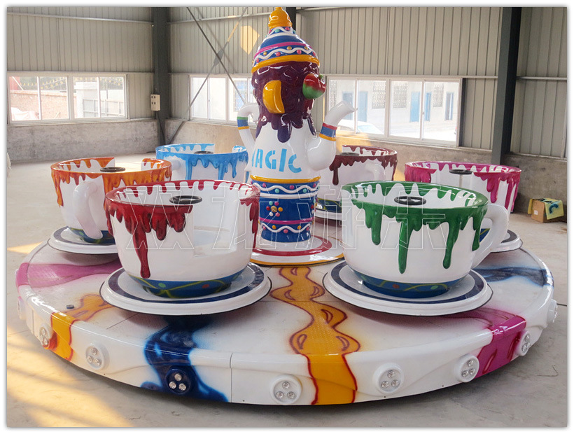 旋转咖啡杯 人气高效益好的儿童游乐设备 双龙游乐厂家直销