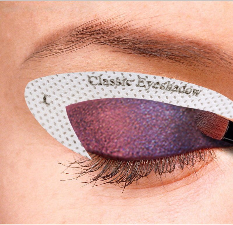 欧美爆款眼影/眼线化妆模板贴纸 眼妆模板贴纸 散装裸片厂家批发