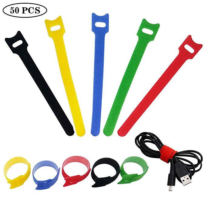 Factory in Stock T-Type Back-to-Back Velcro Cable Tie Velcro Bingding Line Cat-Type Injecting Hook Cable Rolling Belt