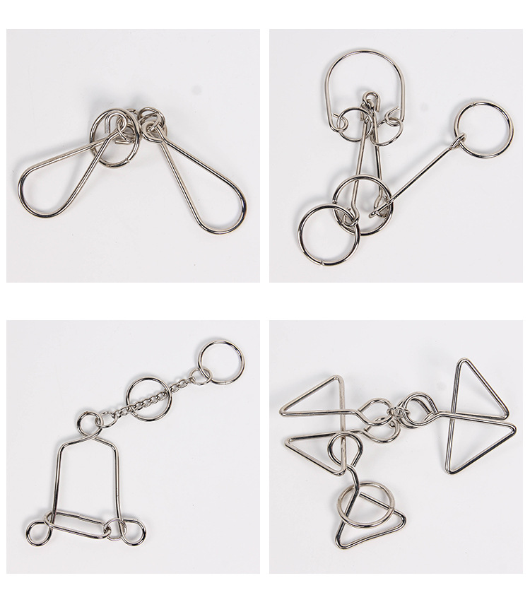 金属出口解环解扣九连环孔明锁厂家直销玩具