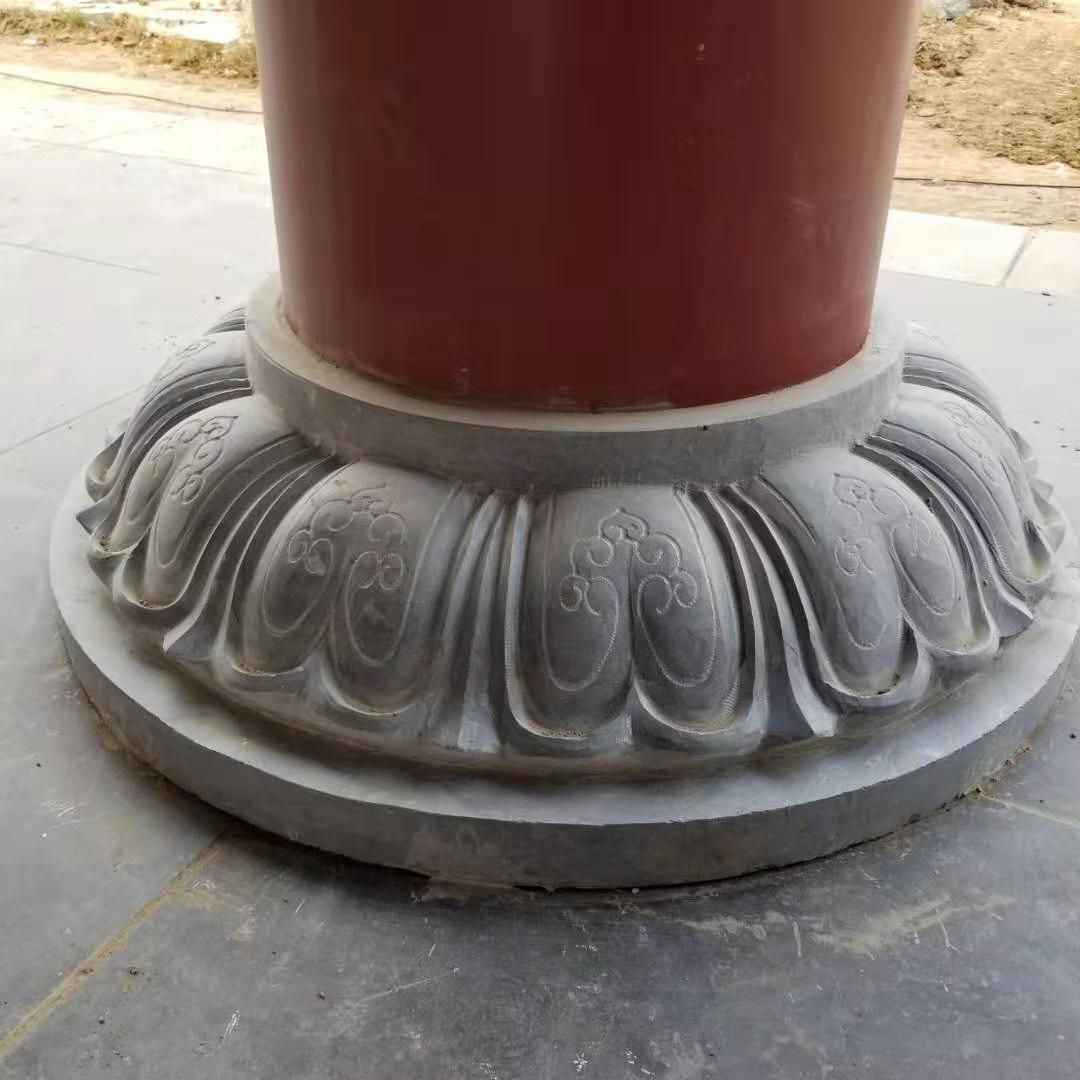 【柱基石】定制厂家青石柱墩雕花柱础石多少钱仿古柱底石生产厂家