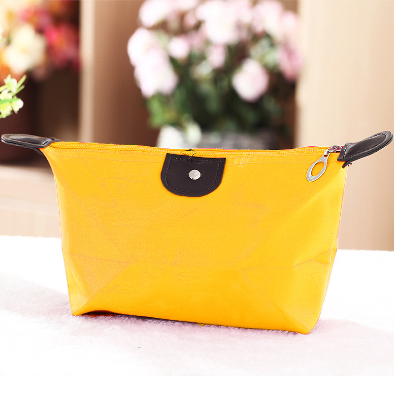 Dumplings Cosmetic Bag Korean Style Dumpling Making Foldable Ingot Cosmetic Bag Handbag Type Travel Toiletry Bag