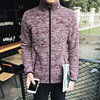19 Autumn New products Sweater Stand collar zipper Cardigan coat Korean Edition Self cultivation