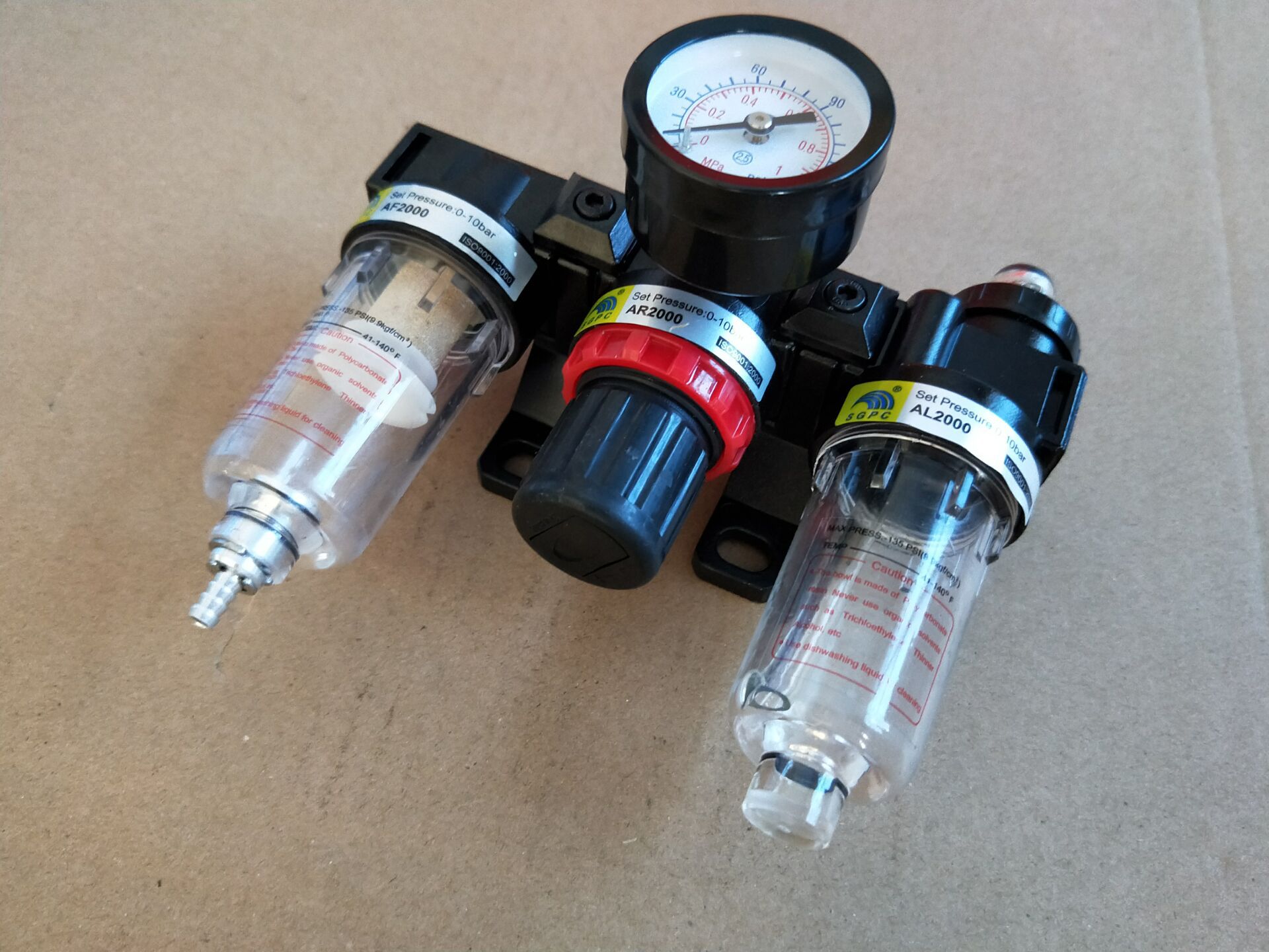 sgpc升光气动气源三联件油水分离气源处理器,ac2000 ;af ar al