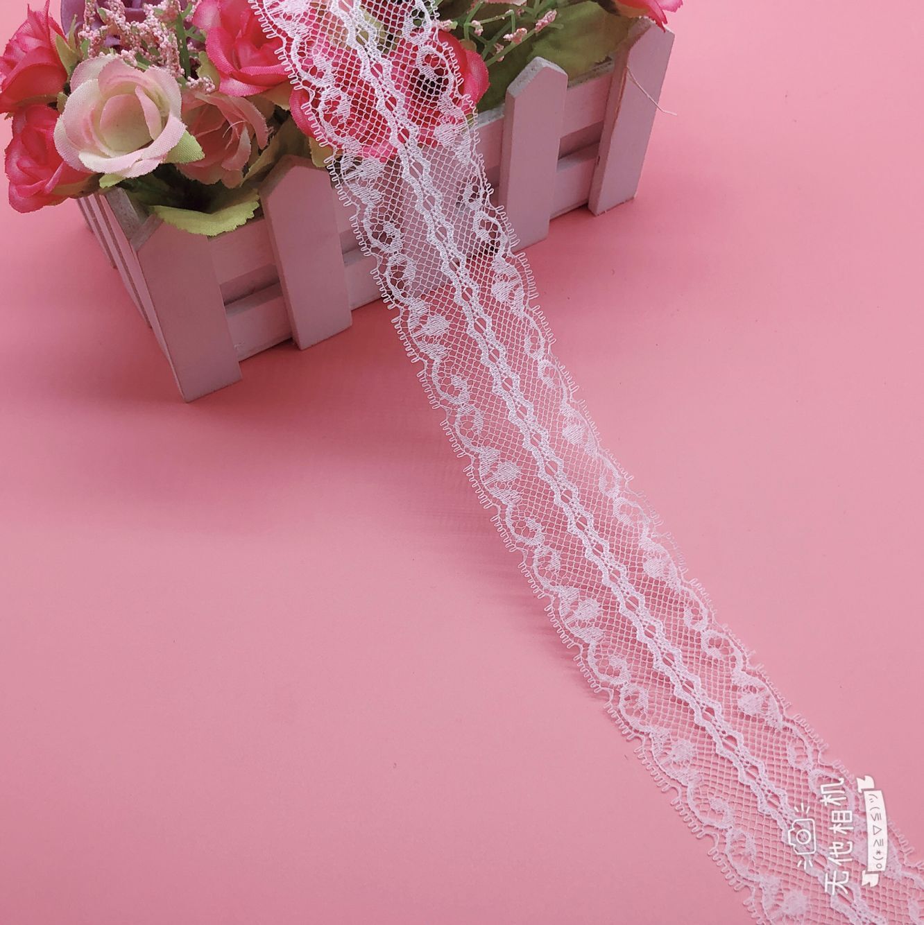 无弹蕾丝花边缎带女装裙边饰品女装头巾帽子辅料703-2宽度3.8公分