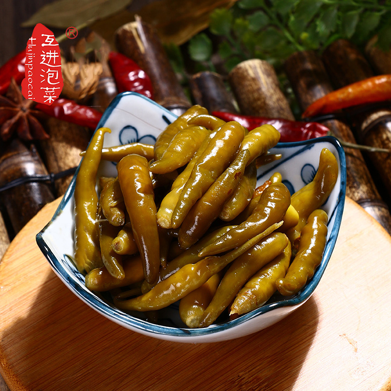 泡野山椒四川老坛泡椒超辣酸辣椒10kg厂家批发川菜调味料辣椒加工