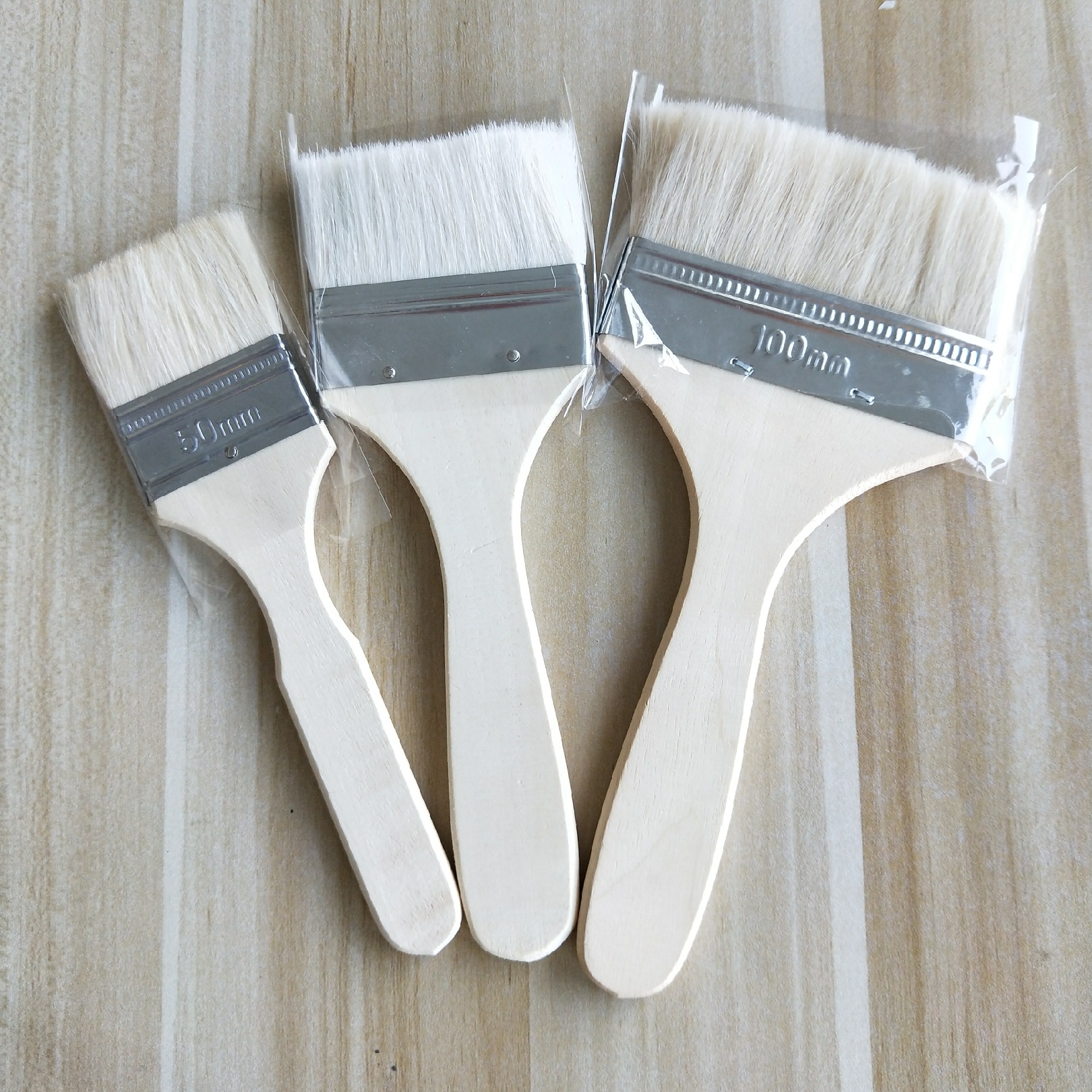 羊毛刷 现货2寸3寸4寸5寸刷子 木质长柄羊毛刷油