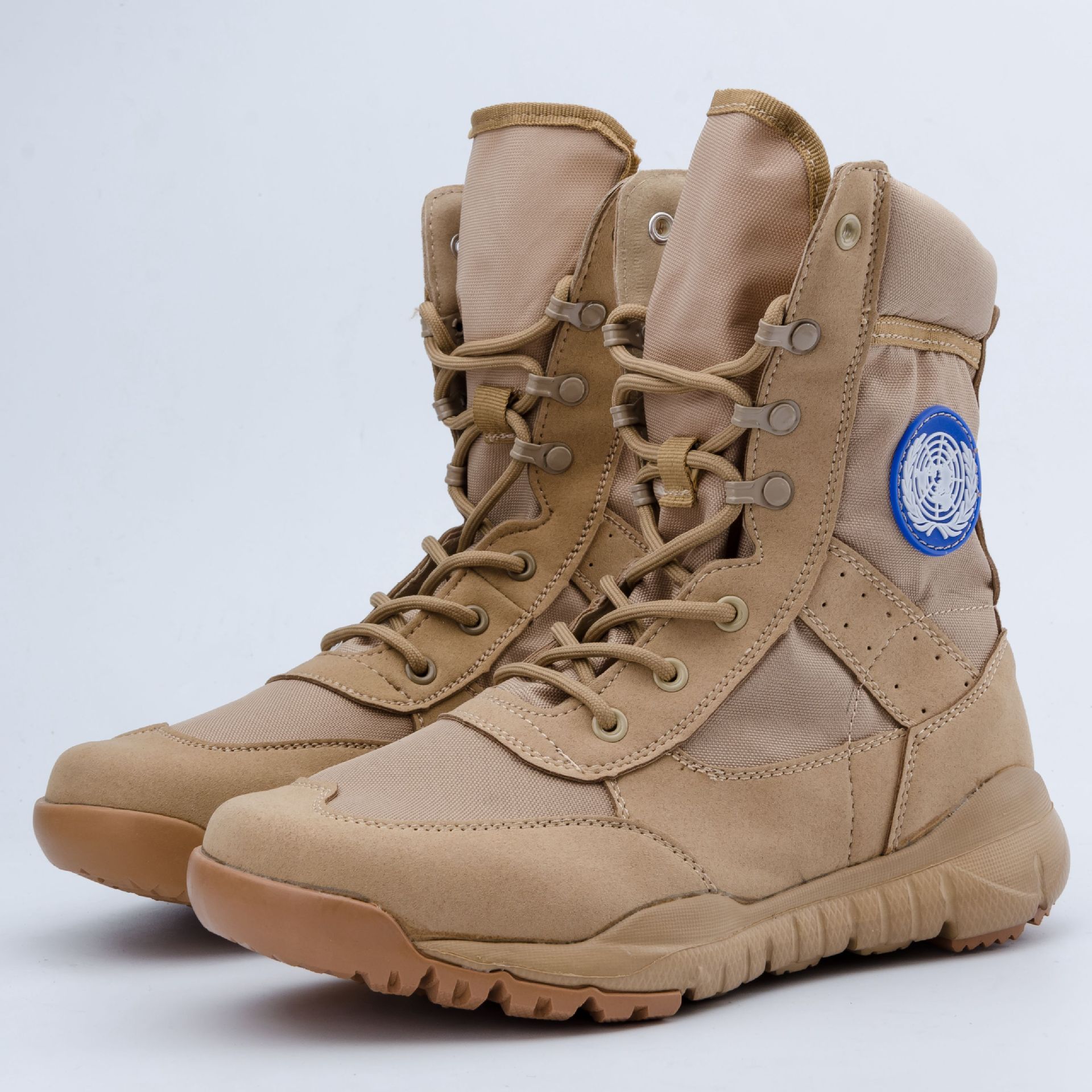 维和超轻高腰保安鞋军靴男作战靴作训马丁特勤鞋特训鞋战术沙布靴