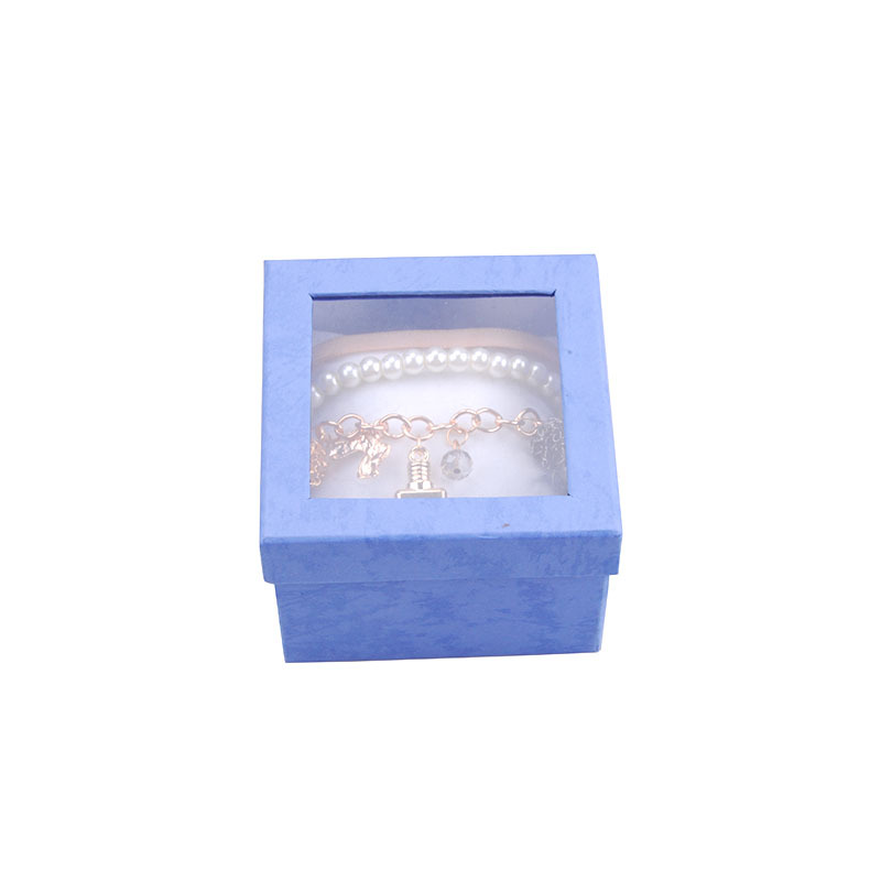 Jewelry Box Lid Window Watch Box Bracelet Jewelry Box High Quality Hansong Paper Jewelry Box