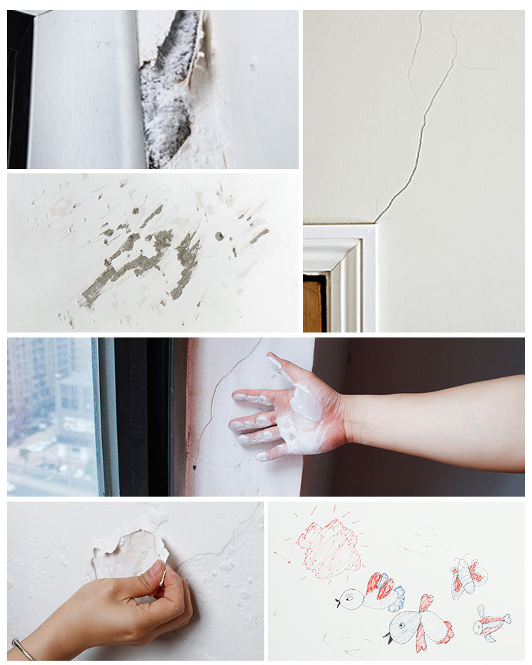 馨享家补墙膏白色墙面涂料腻子粉内墙乳胶漆修复翻新补墙洞修补膏